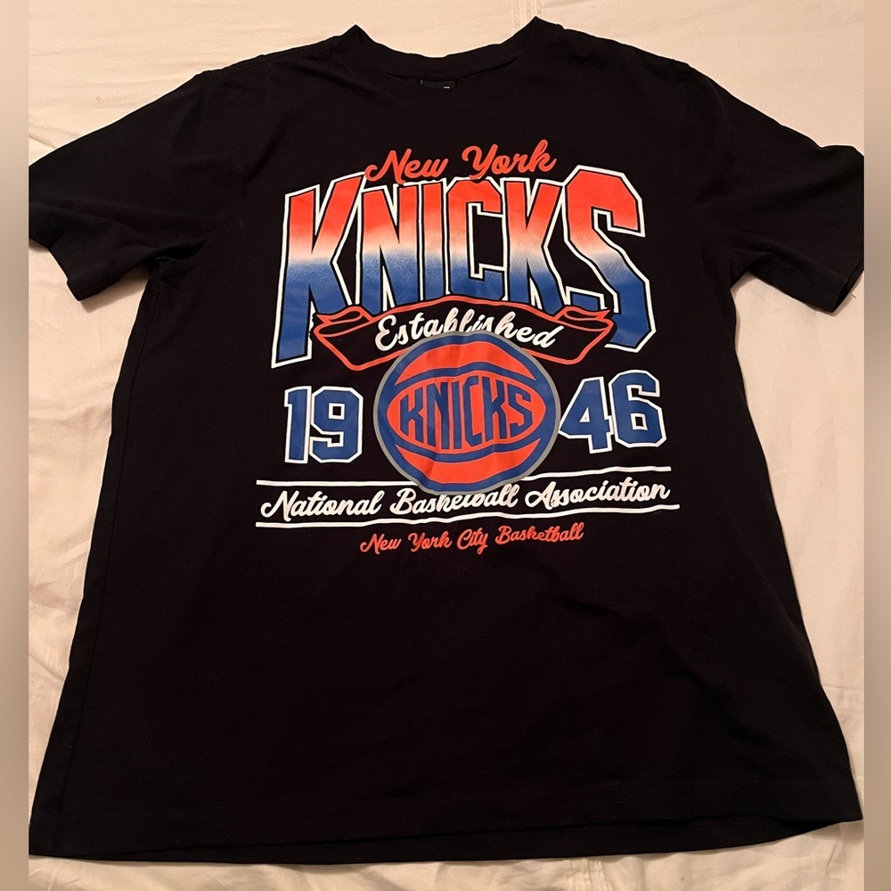 Ultra Game NBA Official T-Shirt - Unisex, New York Knicks, Black